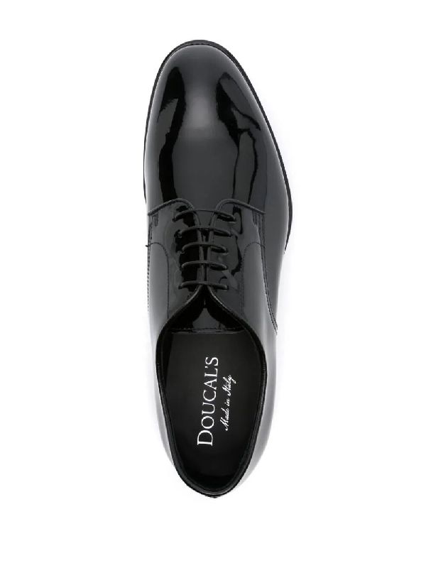 Patent Leather Lace-up Shoes