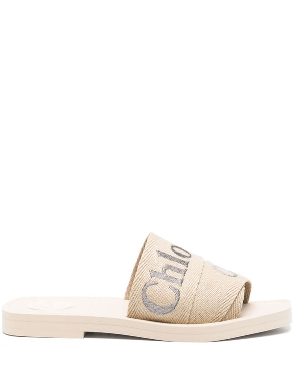 Woody Linen Sandal