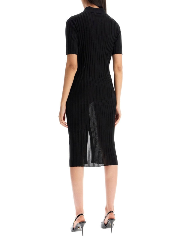 Viscose Knit Slit Dress - Jente