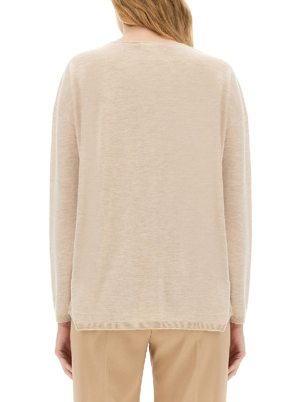 Arrow V-Neck Cashmere Knit