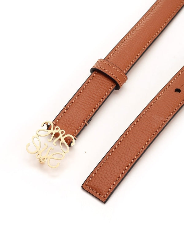 Anagram Buckle Leather Belt