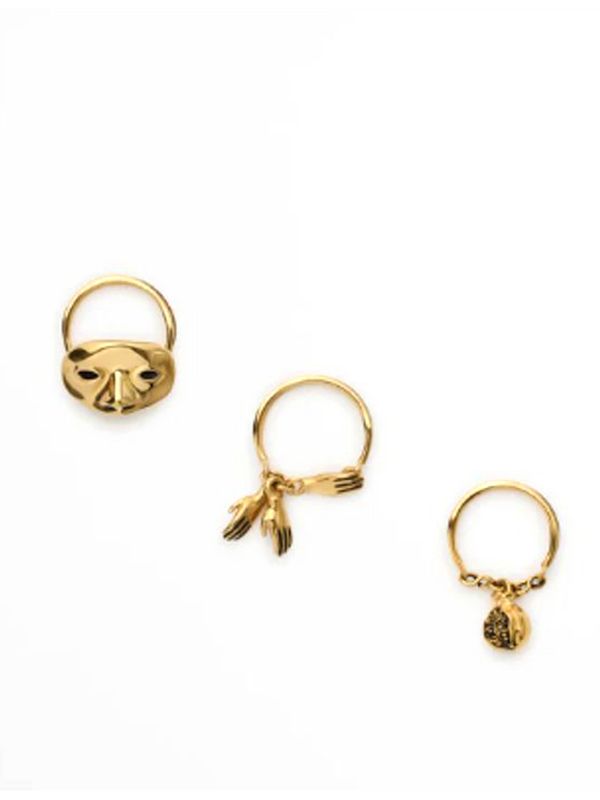 Estampe Trio Gold Ring