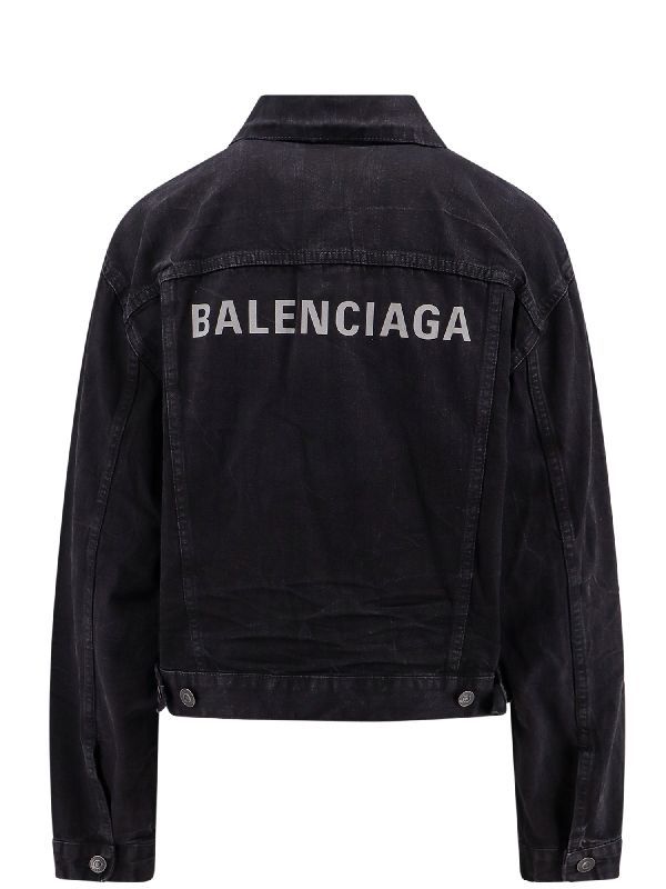 Back Logo Cotton Denim Jacket