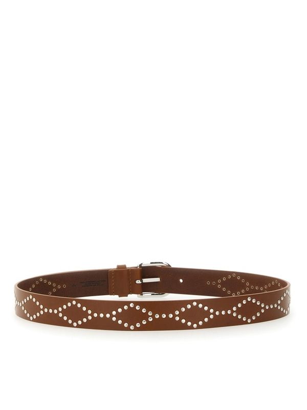 Stud Detail Leather Belt