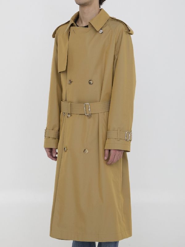 Cotton Long Trench Coat