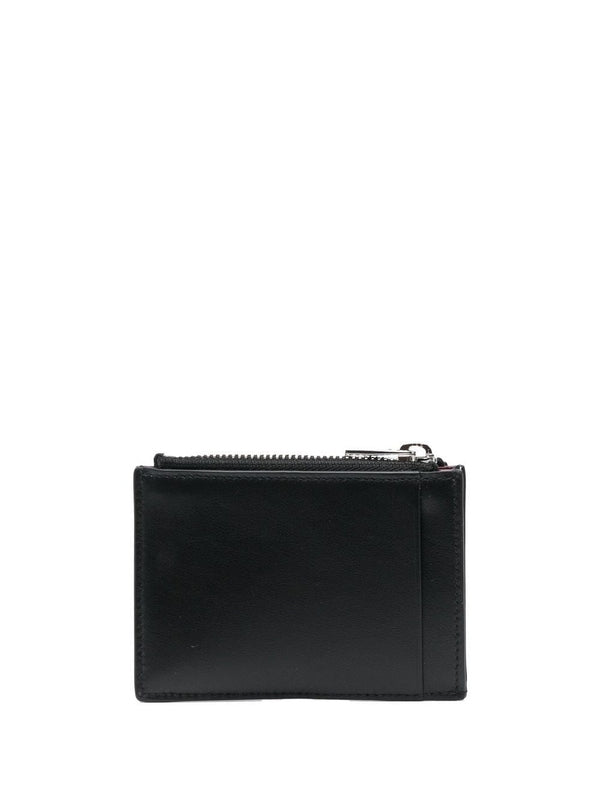 Alexander Mcqueen Black Card Wallet