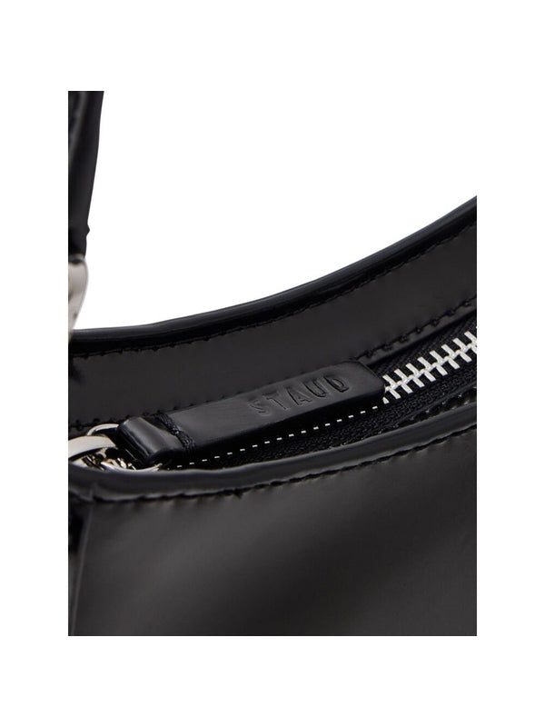 Logo Detail Leather Shoulder Bag