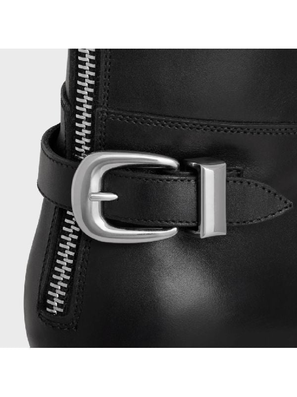 Buckle Leather Isaac Boots