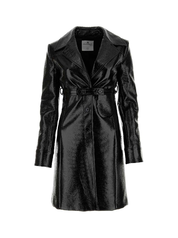 Belted Detail Heritage Vinyl Coat