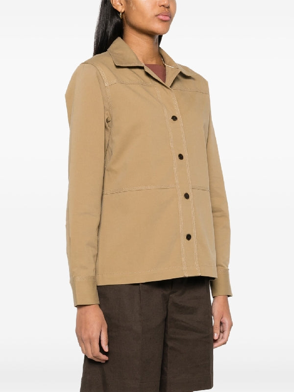 Panel Twill Shirt Jacket