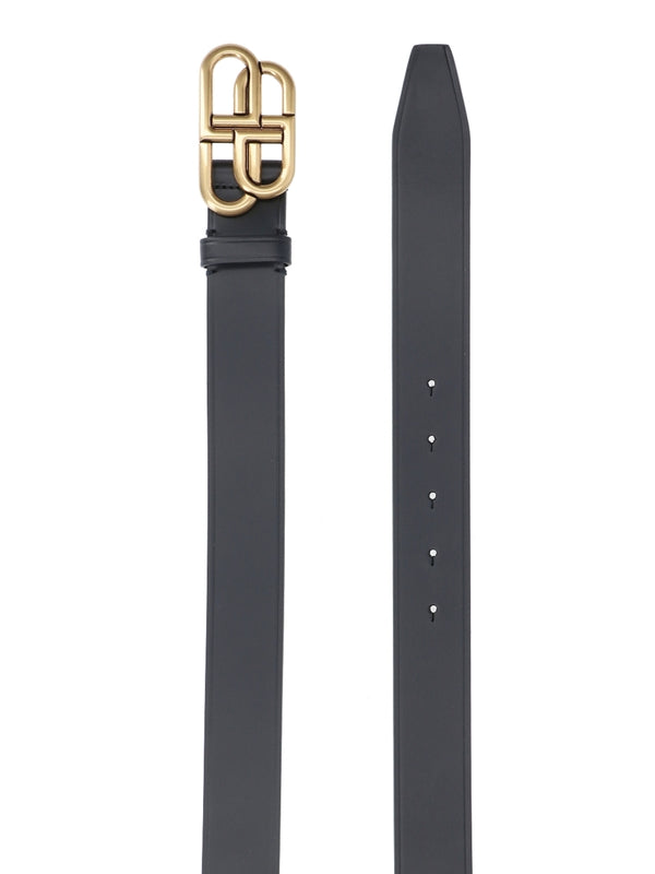 BB Buckle Leather Belt