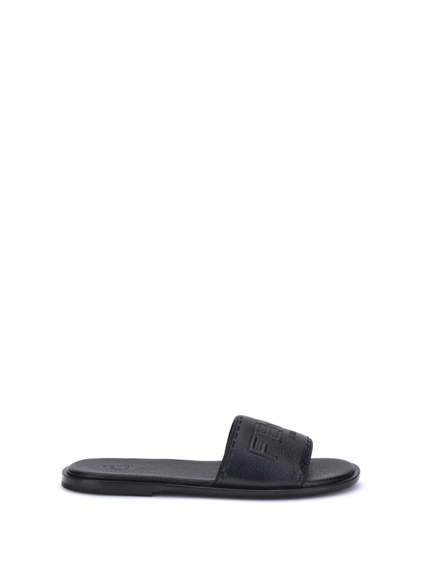 Fendi Black Slides
