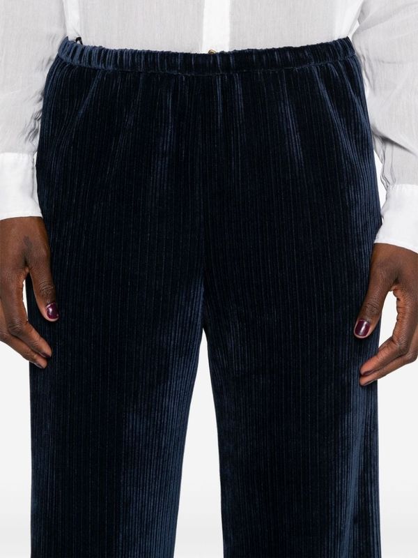 Velvet Banded Flare Pants