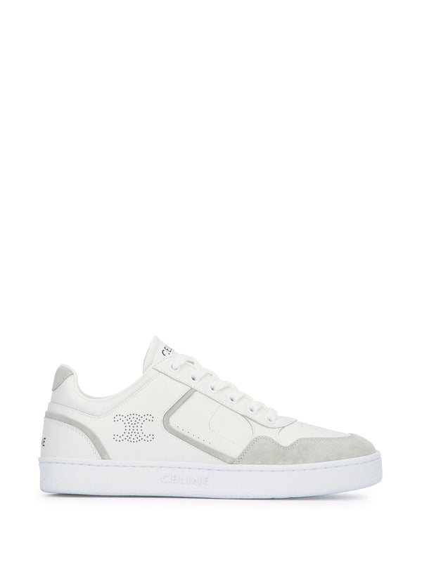 Triomphe Logo Leather Low-top Sneakers