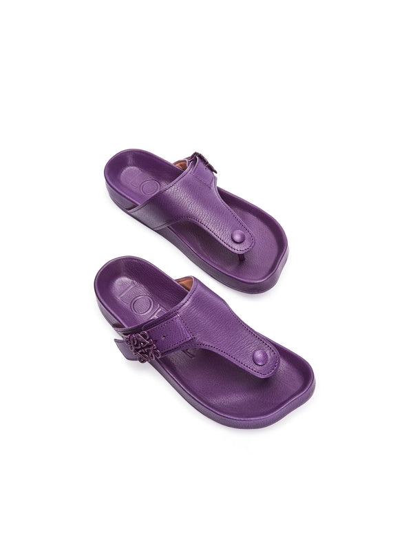 Anagram Logo Buckle Sandals