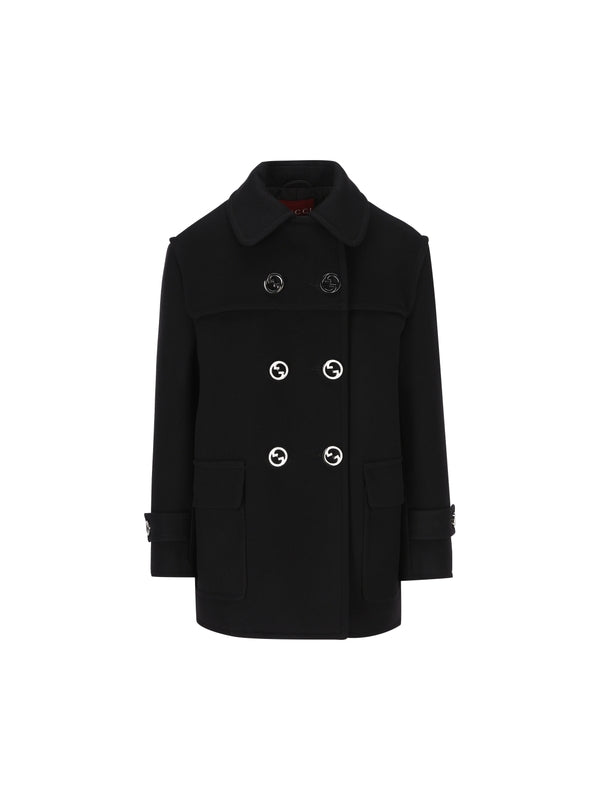 Batavia Interlocking G Wool
  Coat