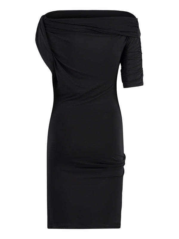 JACQUEMUS - Asymmetric Drape Mini Dress - Jente