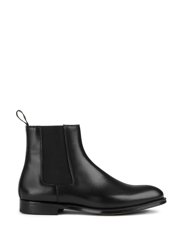Logo Tab Leather Chelsea Boots