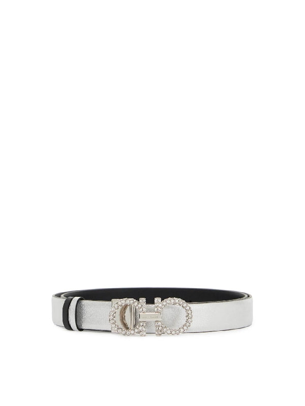 Rhinestone Gancini Reversible Belt - Jente