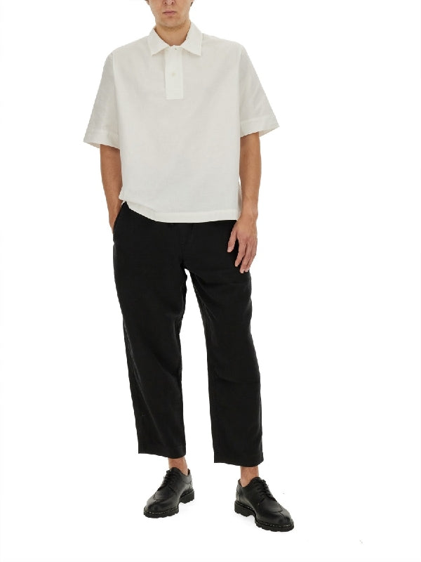 White Cotton Polo Shirt