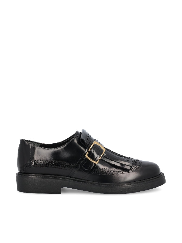 TOD'S - Fringe Detail Monkstrap Loafers - Jente