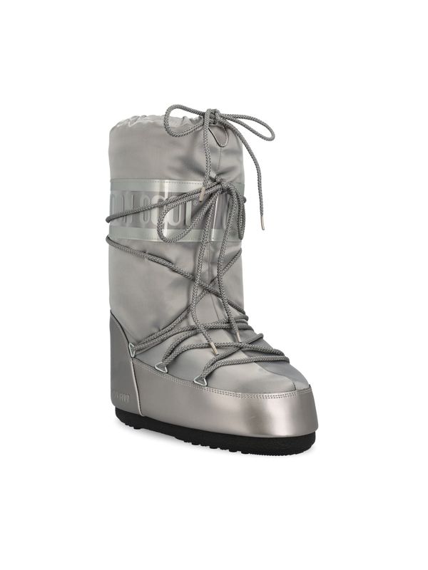 Moon Boot Silver Middle Boots