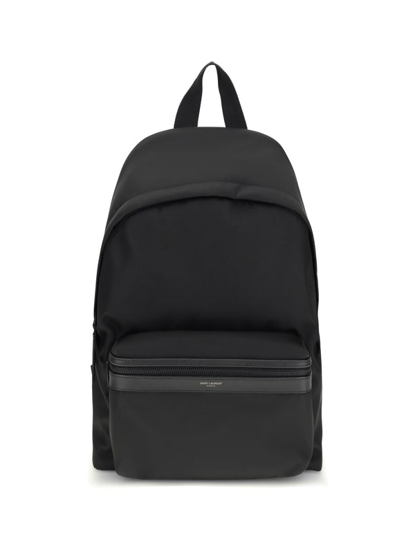 Saint Laurent Black Backpacks