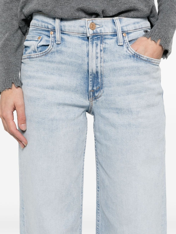 Straight Cotton Denim Pants