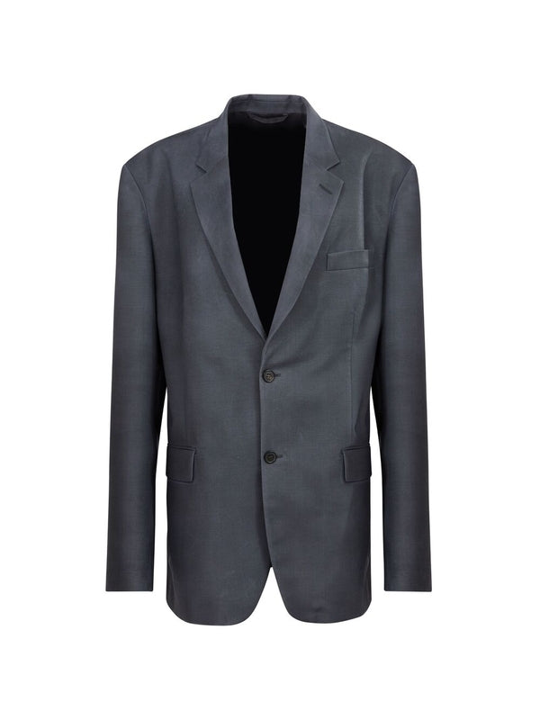 Back Stitch Wool Mohair Single Tailored Jacket