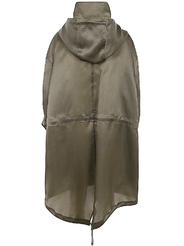 Tambuto Silk Oversized Parka