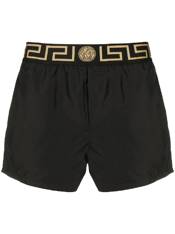 Medusa Greca Banded Swim Pants