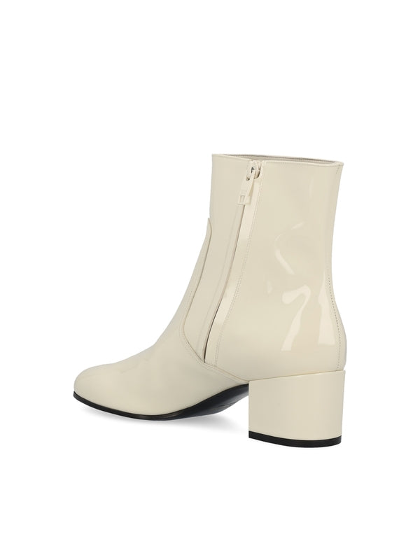 Triopé Logo Leather Ankle Boots