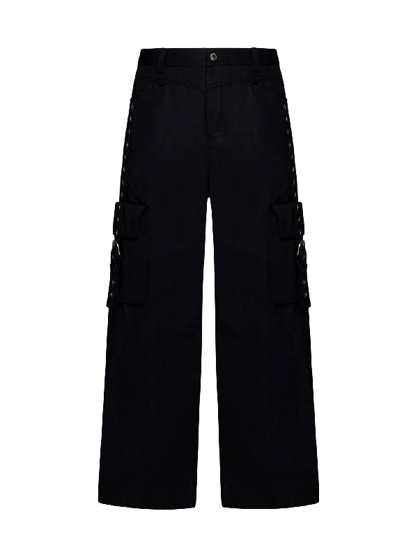 Buckle Strap Cargo Pants