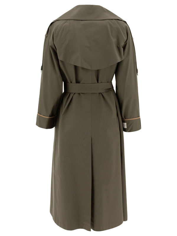 Belt Detail Cotton Blend Trench Coat