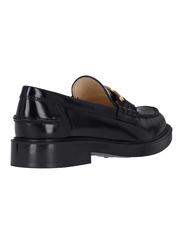TOD'S - Chain Detail Leather Loafers - Jente