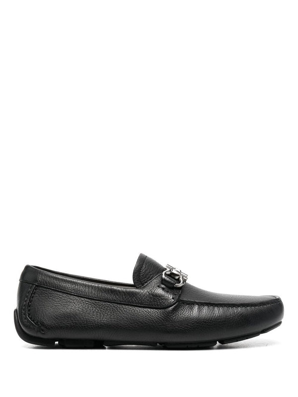 Parigi Gancini Buckle Leather Driving Shoes