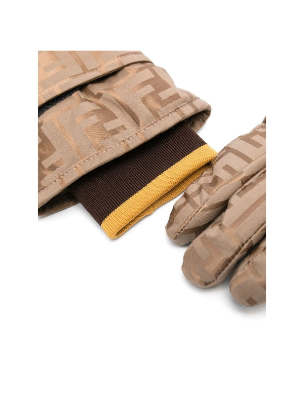 Allover FF Jacquard Strap Gloves