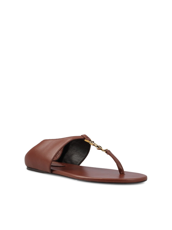 Monogram Leather Flip Flop
  Sandal