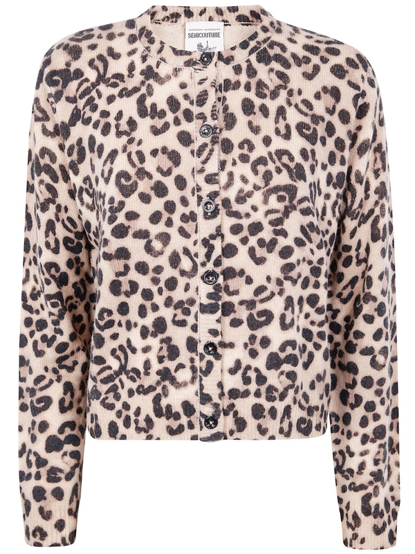 Semi-Couture Leopard Brown Cardigan