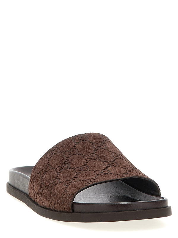 Gucci Brown Slides