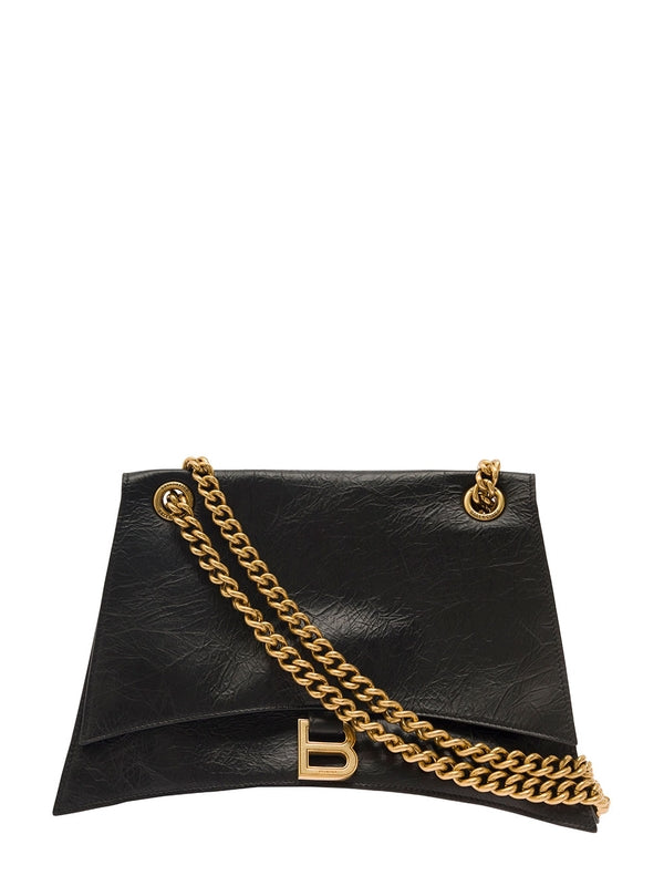 Balenciaga Crush Medium Black Crossbody & Shoulder Bags