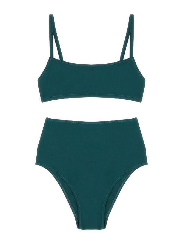 Green Nylon Bikini Set