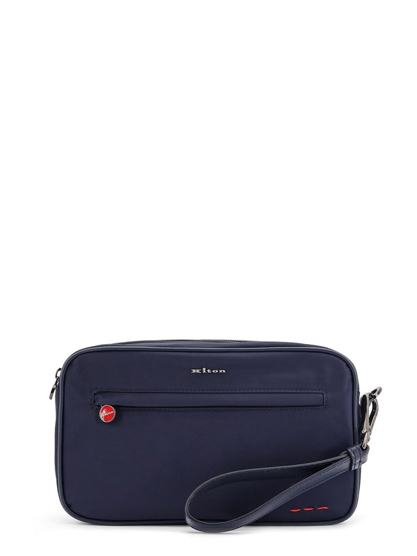 Kiton Navy Clutch Bags