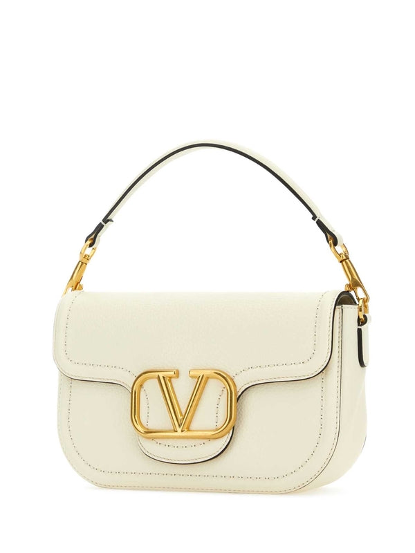 Alltime V Logo Leather Tote
  Bag