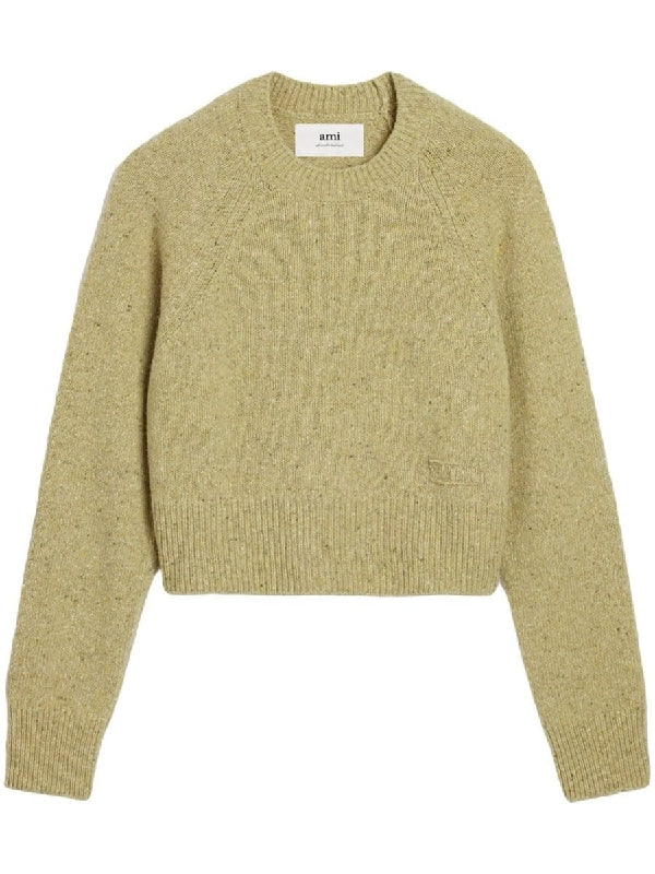 Wool Blend Crewneck Knit