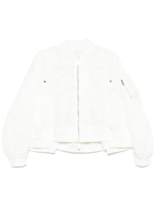 Sakai White Bomber Jacket