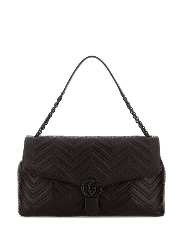 Gucci Gg Marmont Maxi Brown Crossbody & Shoulder Bags