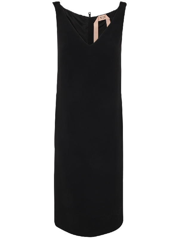 V-Neck Midi Dress