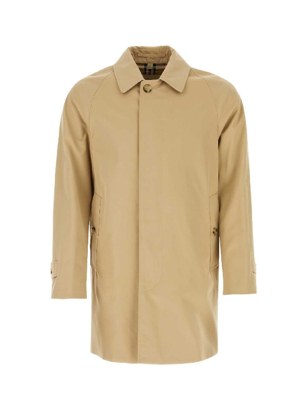 Beige Gabardine Trench Coat