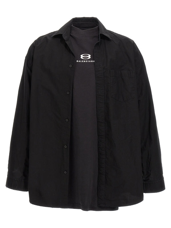 スポーツアイコンレイヤードシャツ